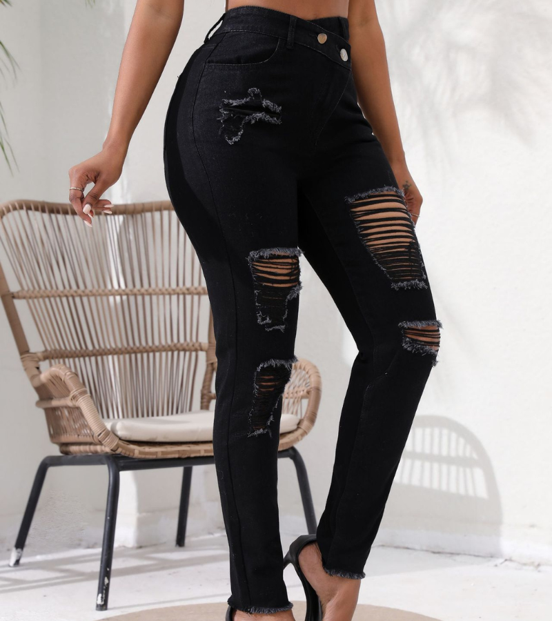 Black Ripped Skinny Jeans